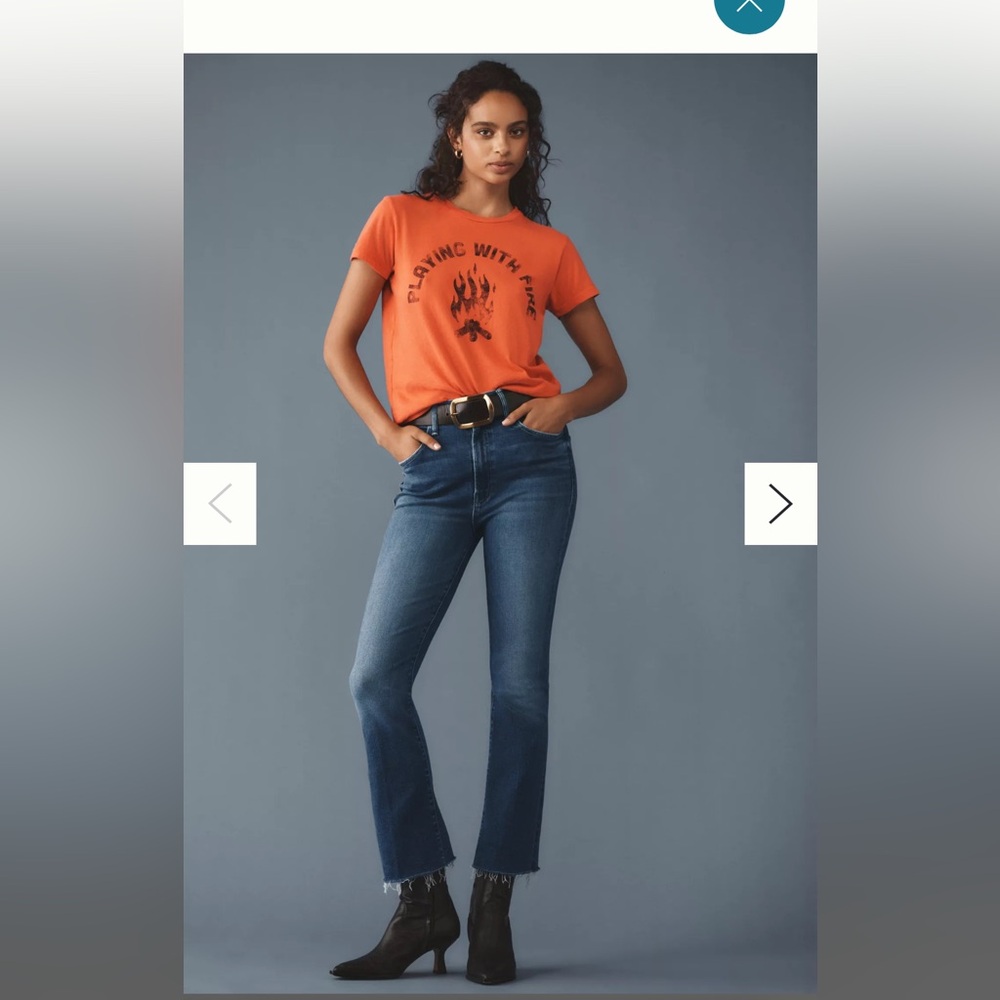 MOTHER Hustler High-Rise Ankle Jean